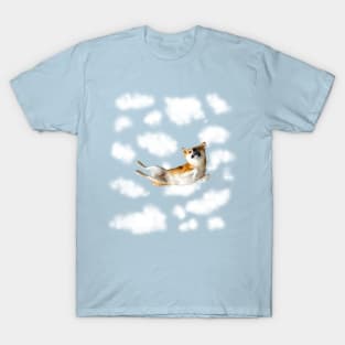 Lilly the Shiba Inu Skydiving Freefall T-Shirt